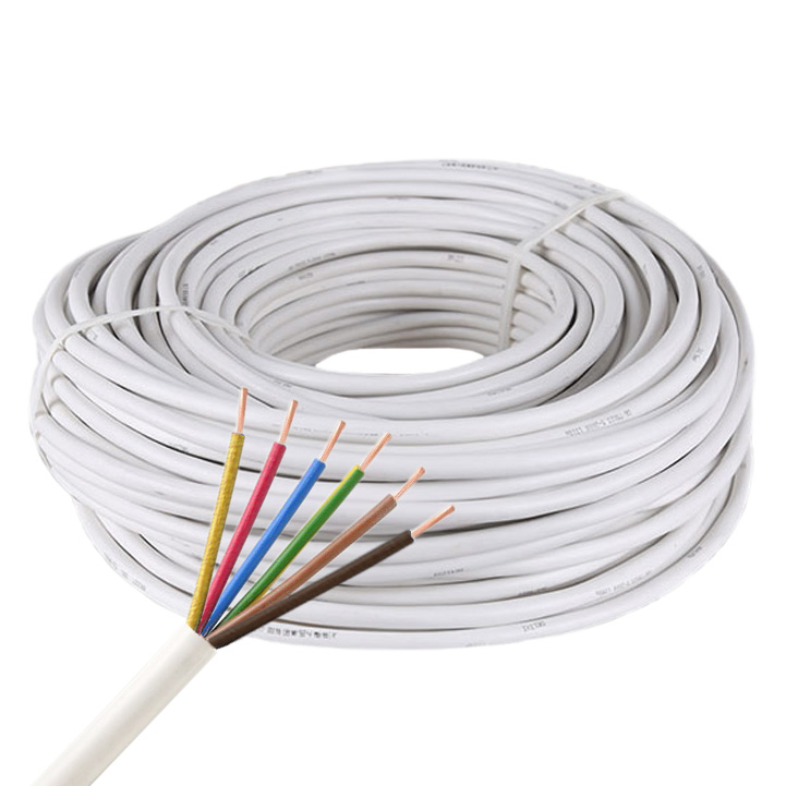 6-Pin 20AWG/6*0.5mm RGB+CCT Copper Core RVV White PVC Jacket Waterproof Power Cable For High Power RGB+CCT LED Strip Lighting, 3.28Ft/1m by sale